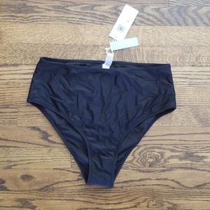 Black high waisted bikini bottoms